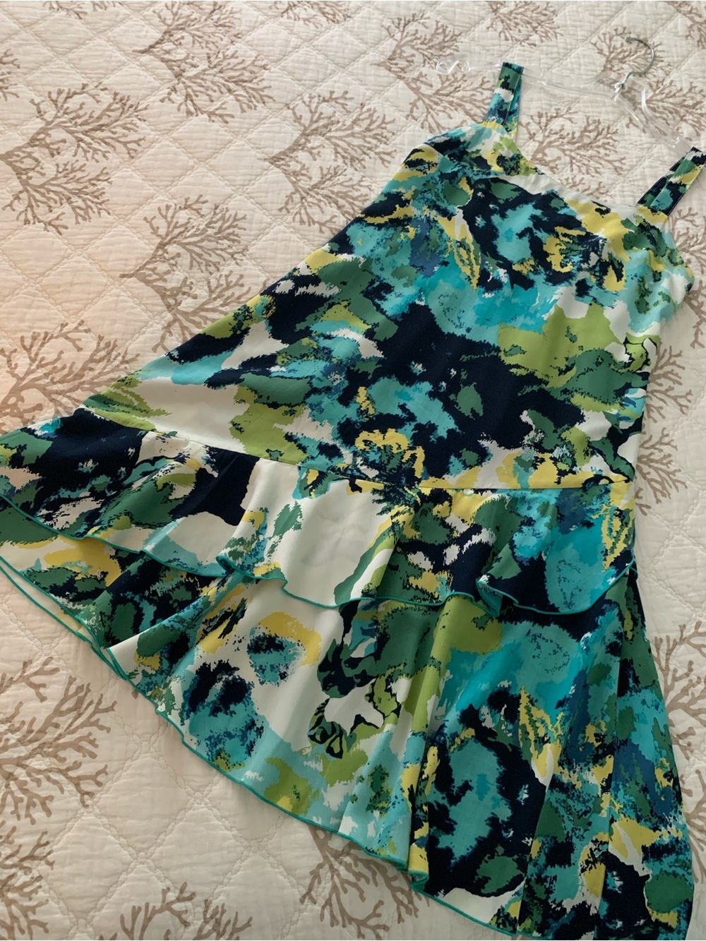 Peppermint Bay Sun Dress (S) Colorful Print Mini Party vacation Cruise